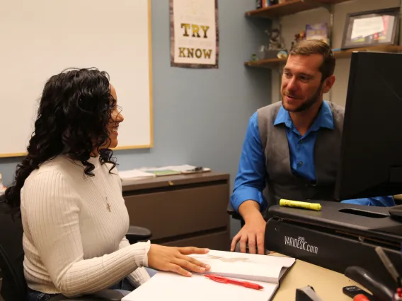 Student being tutored