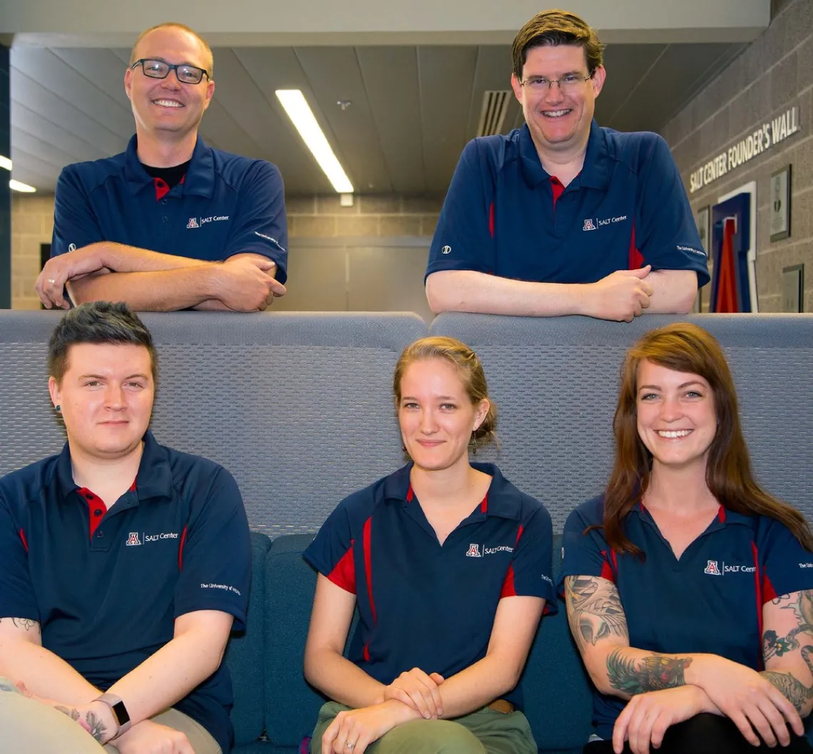 Learning Support Services Team, clockwise from top left: Geoff Thames, Stephen Ferris, Jenna Honan, Melissa Williams, Jason Harris Not pictured: Catherine Thompson