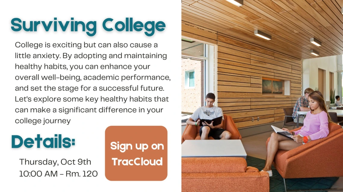 Flyer for  Surviving College