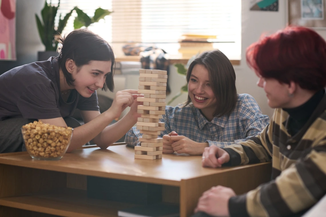 Picture of Students playing games