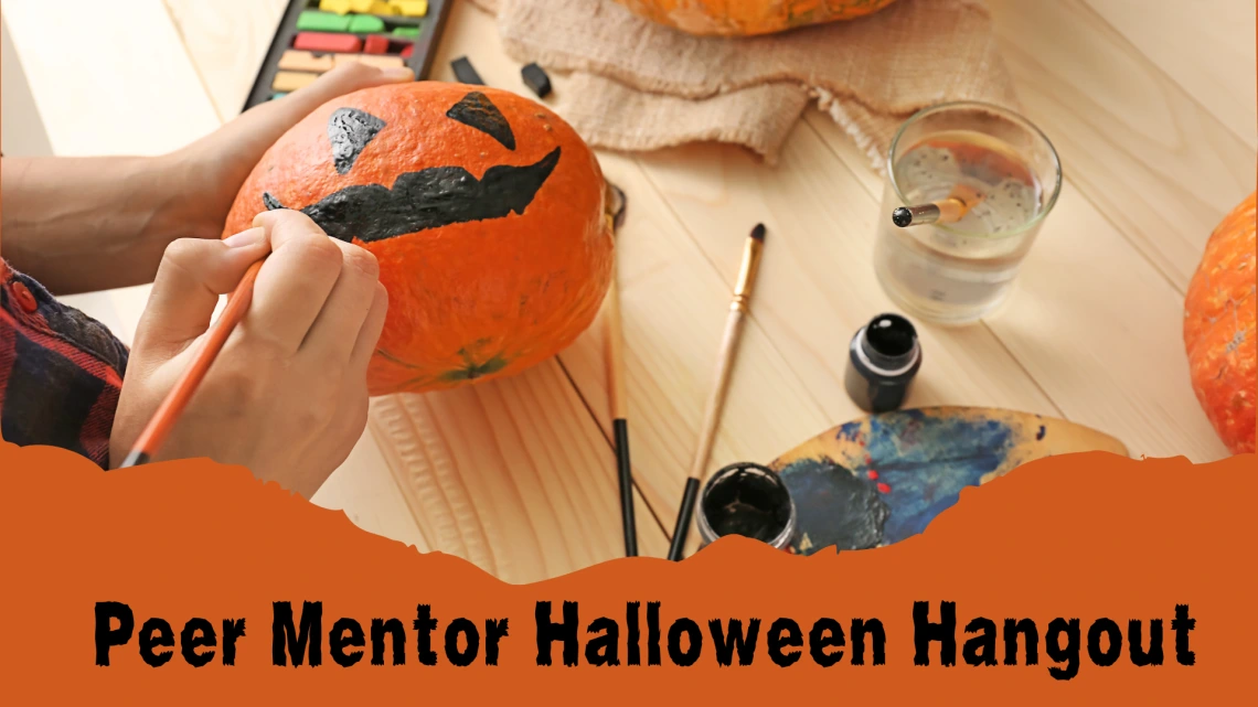 Flyer for Peer Mentor Halloween Event