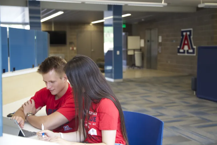 Student working with Tutor