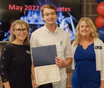 Patrick Ellett receiving the 2022 David Livingston White Award