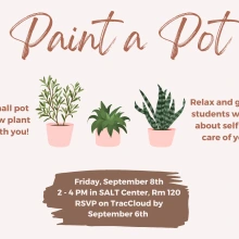 Paint a Pot with information provided below