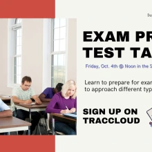 Flyer for Exam Prep & Test Taking 