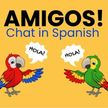 Amigos! Chat in Spanish Poster