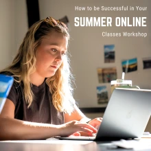 How to successful in your summer online classes poster
